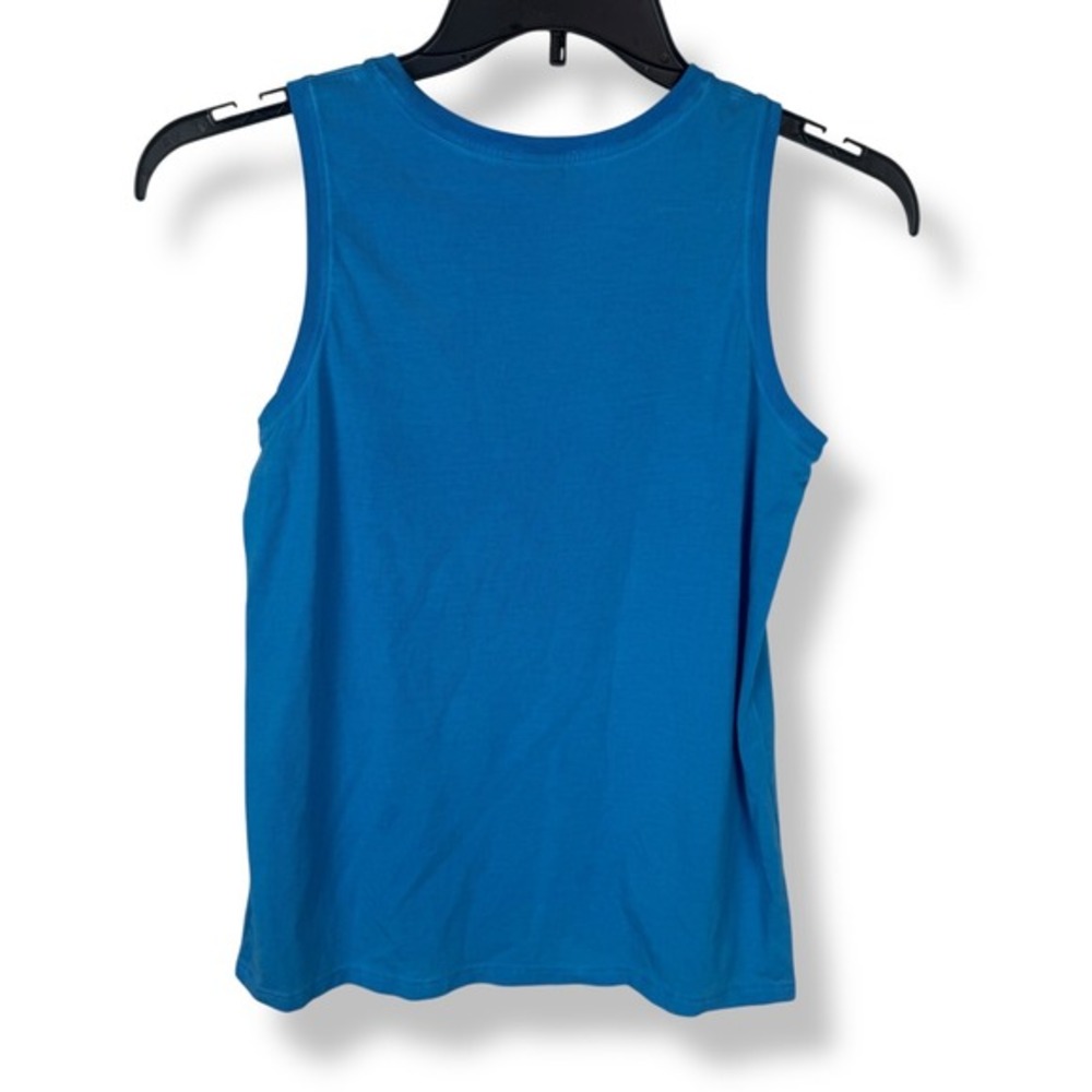 Patrick Assaraf Tank Top Womens Size XS Pima Cotton Blue‎ Workout Performance - Picture 10 of 10